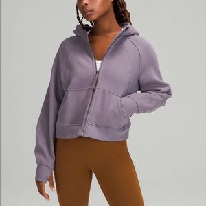 Dusky Lavender Lululemon scuba oversized full zip